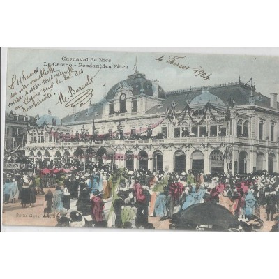Carnaval de Nice - Le Casino  pendant les fêtes du Carnaval 1904 